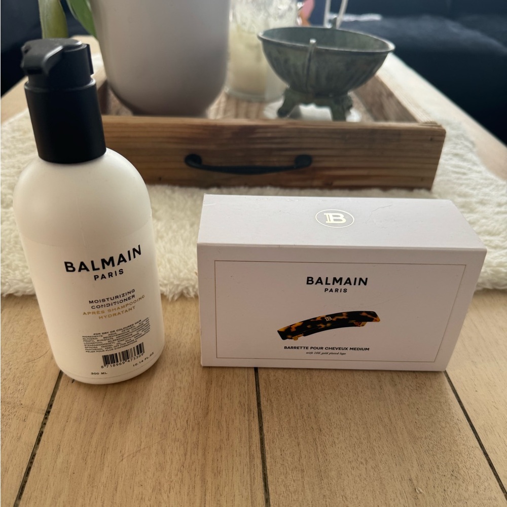 Balmain BARRETTE POUR CHEVEUX - MEDIUM And Balmain Hair conditioner NEVER USED